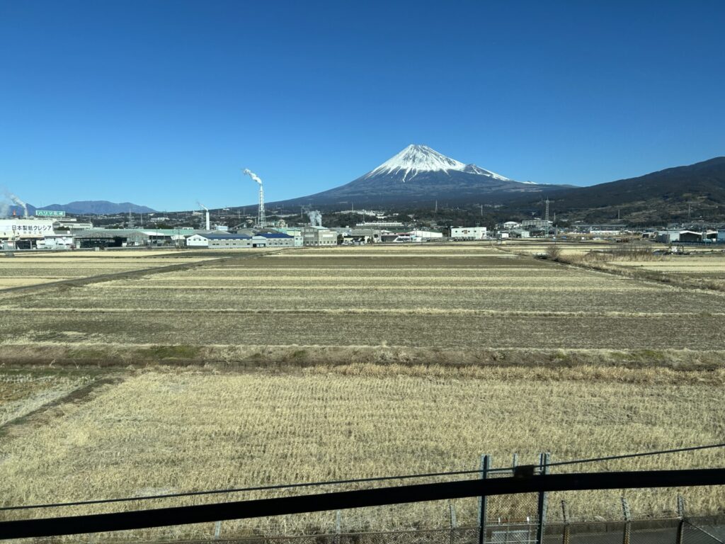 車窓からの富士山