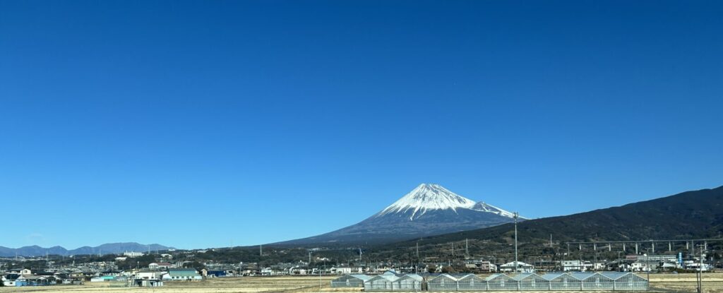 車窓からの富士山