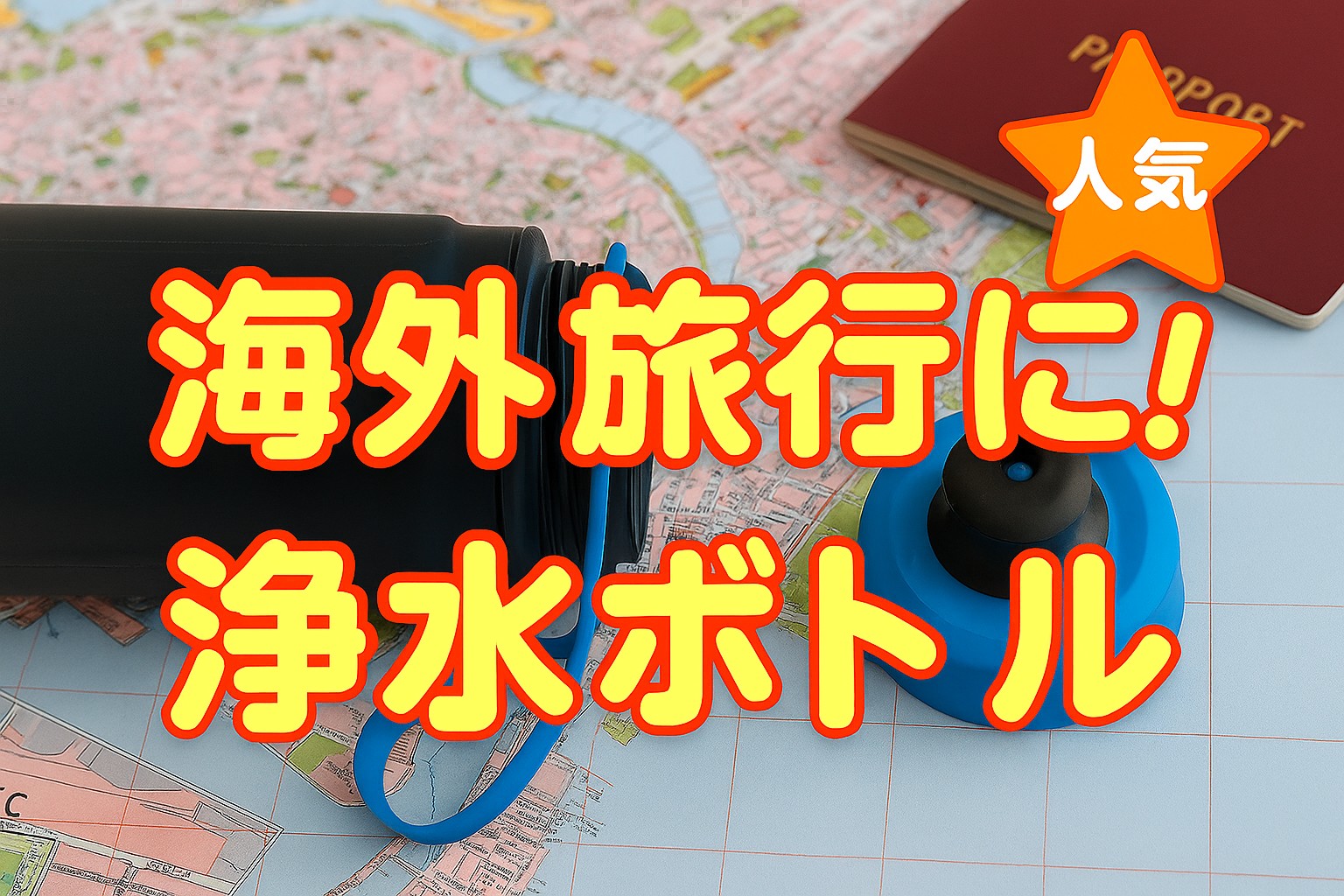 おすすめ海外旅行グッズ　浄水器付きボトル