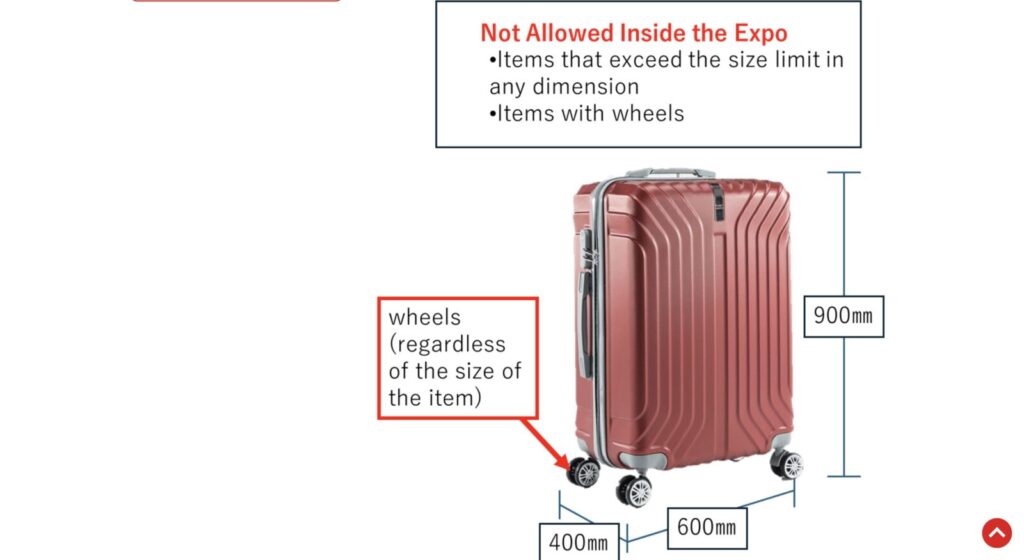 a large luggage storage facility