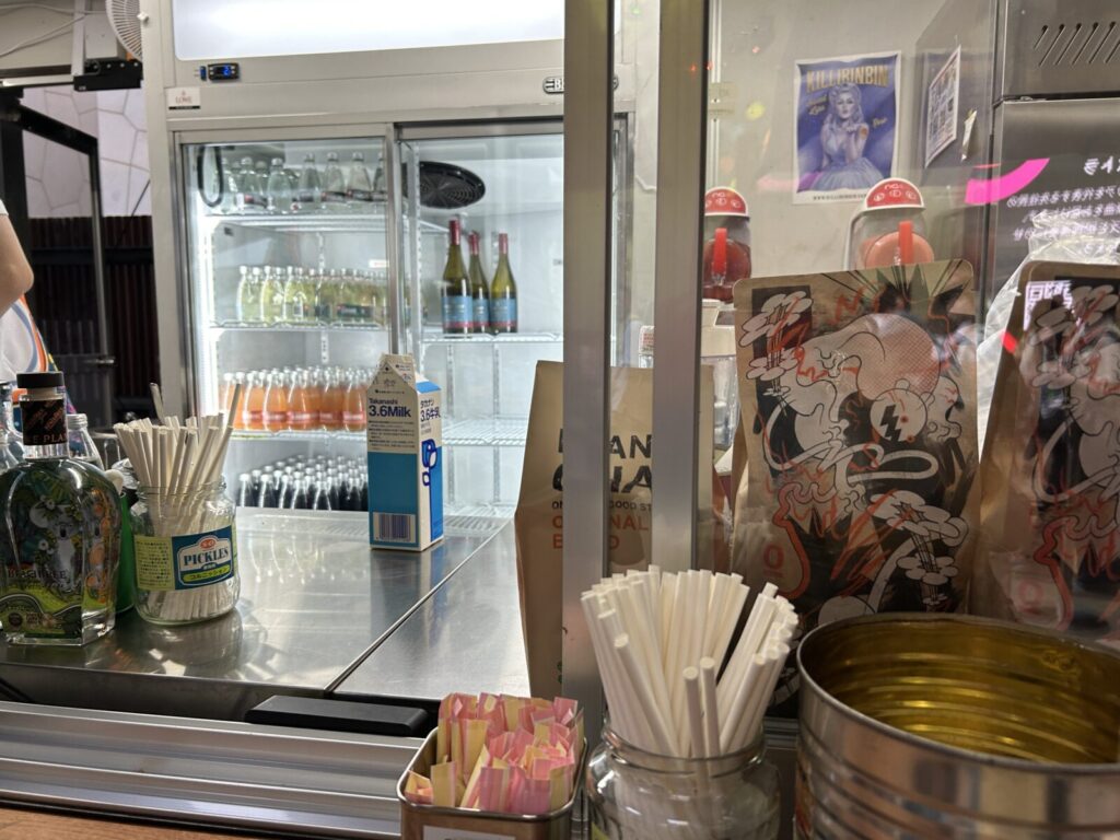 お店のカウンター