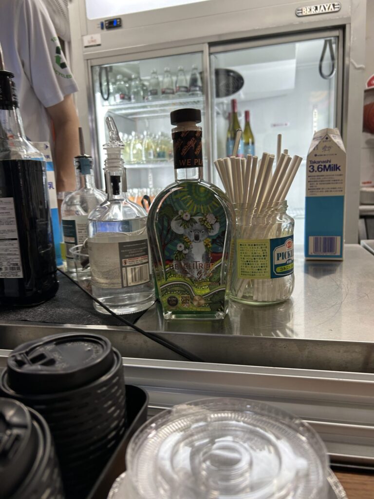 お店のカウンター
