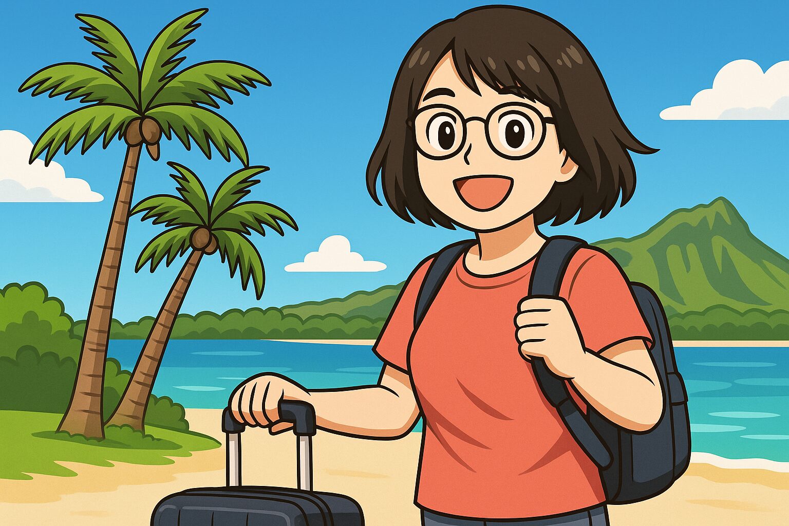 ハワイ旅行の様子