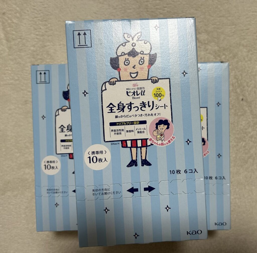 3箱 ビオレ全身スッキリシート