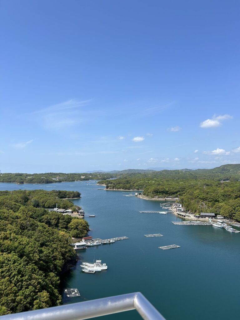 クラシック屋上展望台から英虞湾を望む